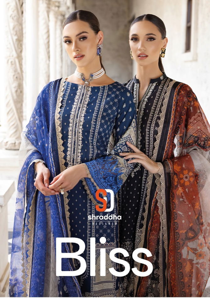 Bliss Vol 01 By Sharaddha Cotton Pakistani Suits Catalog